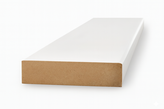 batiente sin galce lacado blanco